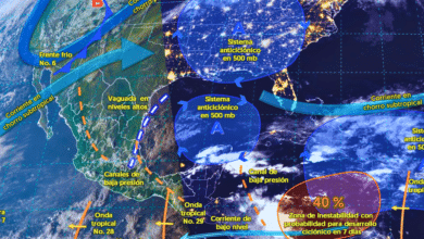 Se pronostican lluvias puntuales muy fuertes en Yucatán y Quintana Roo