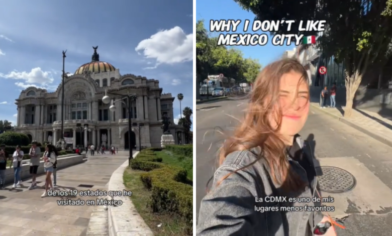 Tiktoker se viraliza por criticar la CDMX: "De las ciudades menos favoritas para mí”