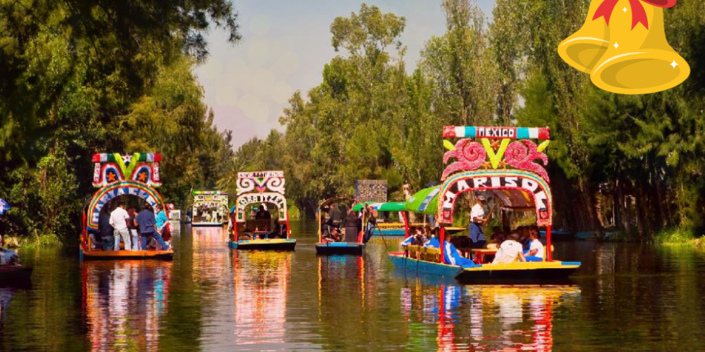 Hay tour navideño en trajinera por Xochimilco