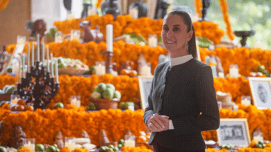 Sheinbaum comparte ofrenda de Día de Muertos en Palacio Nacional