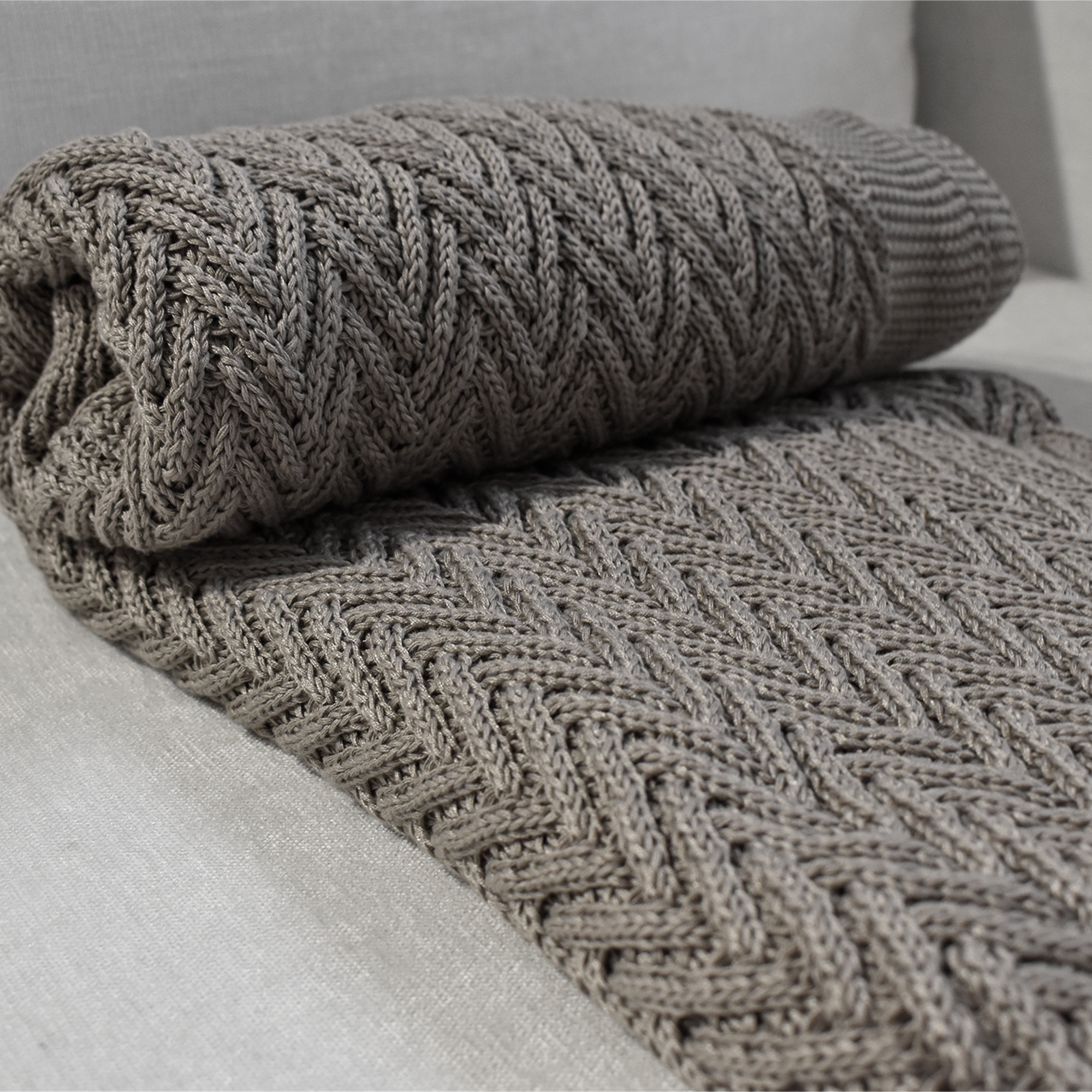 Frazada rosario 3 taupé - Image 2