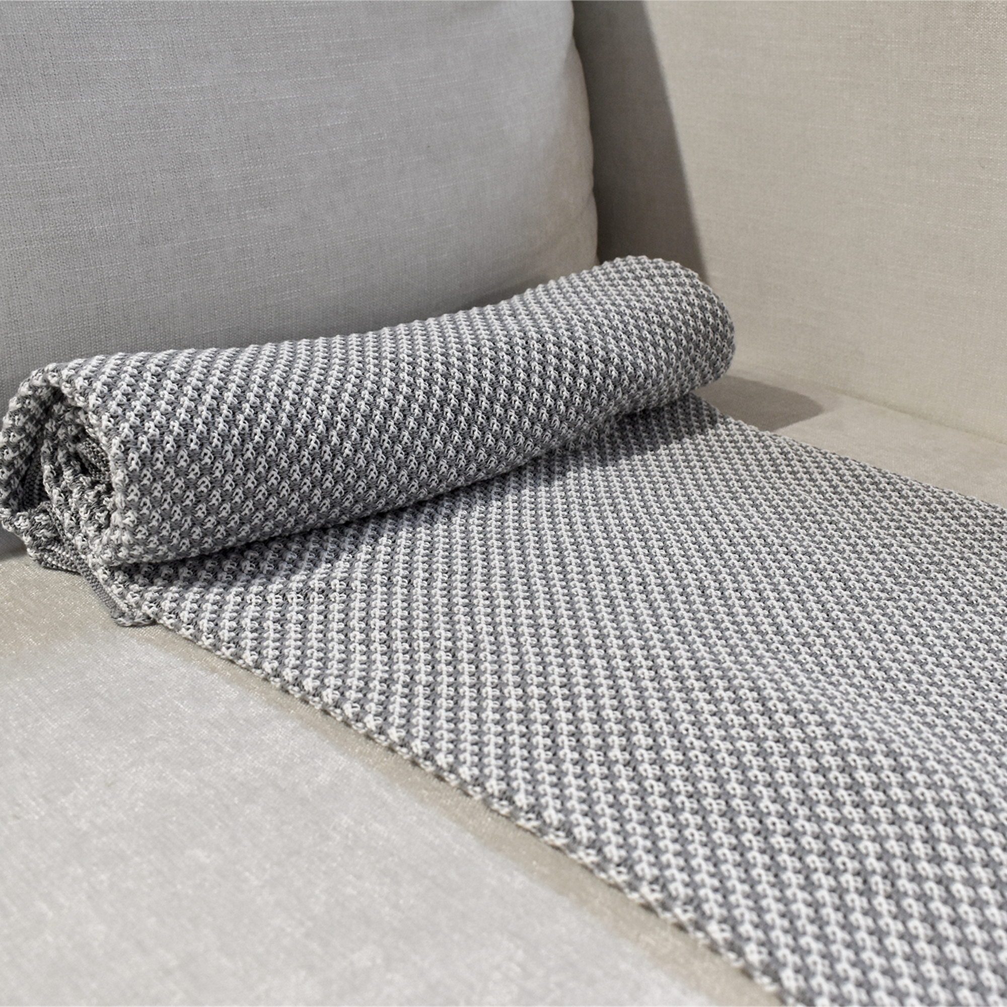 Frazada rosario 1 gris - Image 3