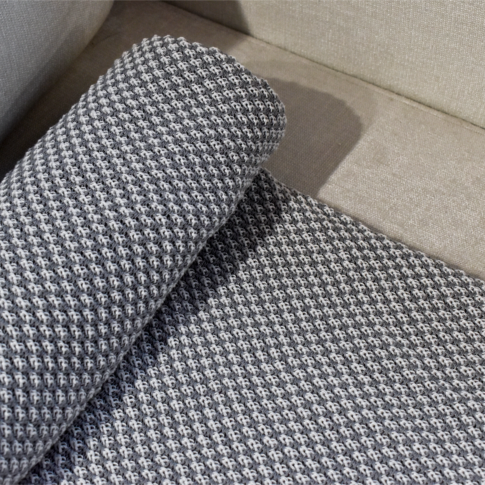 Frazada rosario 1 gris