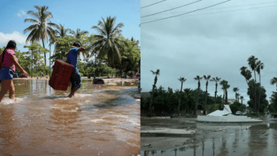 El huracán ‘Priscilla’ se degrada a tormenta tropical, pero sigue causando estragos en el Pacífico (Foto Reuters)