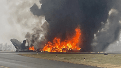 Accidente aéreo en Carolina del Norte: avión se estrella al intentar aterrizar (FOTO BNO NEWS)