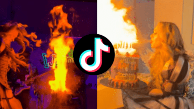 Influencer termina con quemaduras de segundo grado en su cumpleaños por imitar un reto de TikTok (Fotos Capturas Instagram @lapatrona.podcast)