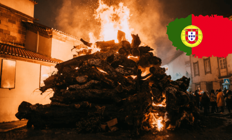 Portugal bajo la luz del fuego hogueras gigantes y la magia de Óbidos en Navidad (Foto Joao Martins)