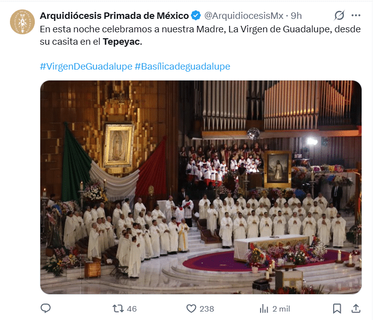 Basílica de Guadalupe 13 millones peregrinos,Las Mañanitas a la Virgen de Guadalupe 2025,artistas serenata Basílica Guadalupe