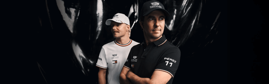 Cadillac F1,Checo Pérez,Fórmula 1 2026,mercancía oficial F1,Tommy Hilfiger,moda deportiva,marketing deportivo,branding automovilismo,mercado global F1,escudería Cadillac