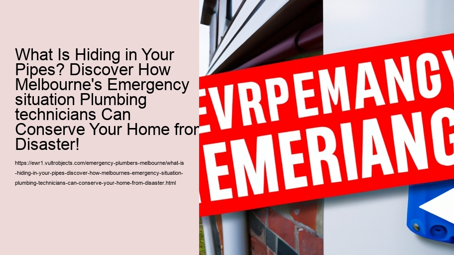 What Is Hiding in Your Pipes? Discover How Melbourne's Emergency situation Plumbing technicians Can Conserve Your Home from Disaster!