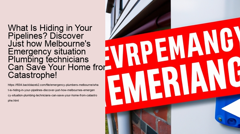 What Is Hiding in Your Pipelines? Discover Just how Melbourne's Emergency situation Plumbing technicians Can Save Your Home from Catastrophe!