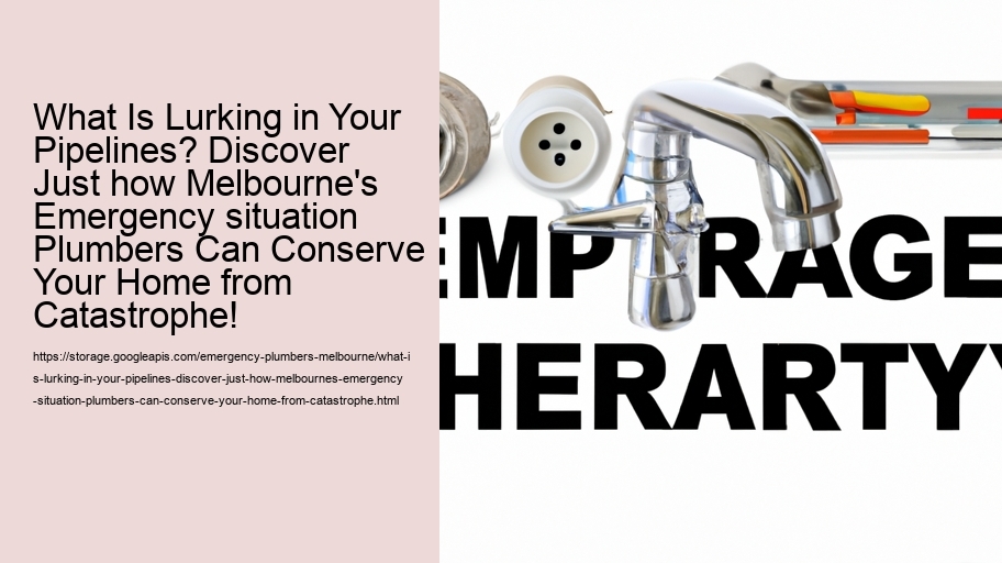 What Is Lurking in Your Pipelines? Discover Just how Melbourne's Emergency situation Plumbers Can Conserve Your Home from Catastrophe!