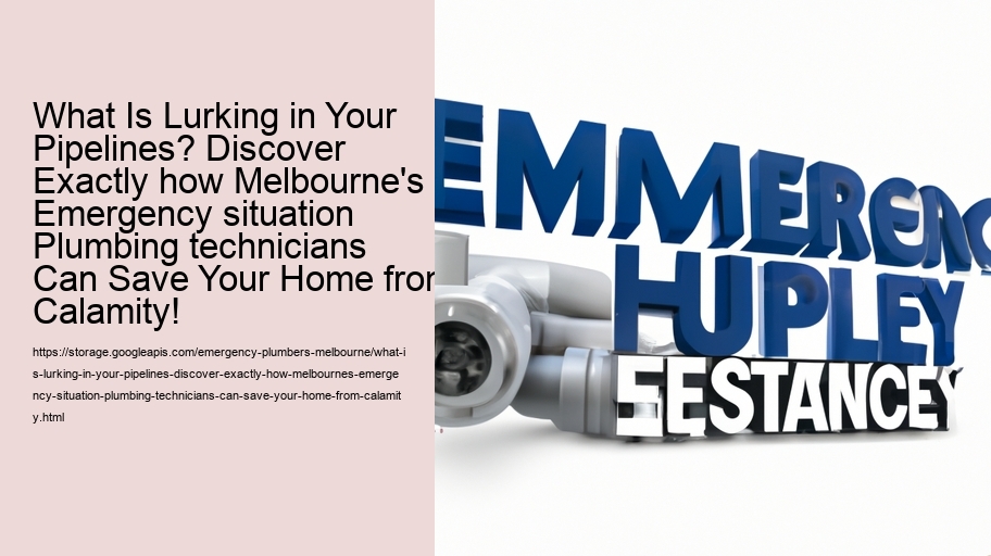 What Is Lurking in Your Pipelines? Discover Exactly how Melbourne's Emergency situation Plumbing technicians Can Save Your Home from Calamity!