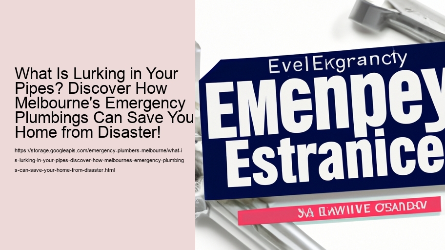 What Is Lurking in Your Pipes? Discover How Melbourne's Emergency Plumbings Can Save Your Home from Disaster!