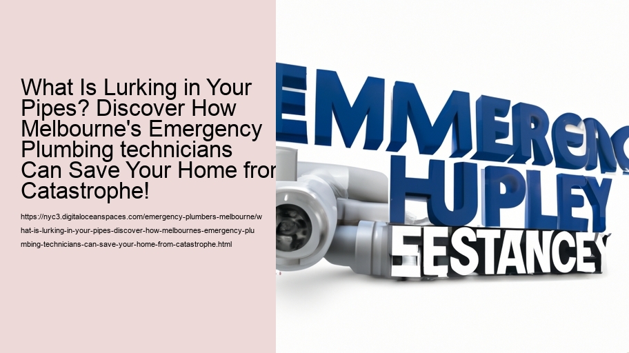 What Is Lurking in Your Pipes? Discover How Melbourne's Emergency Plumbing technicians Can Save Your Home from Catastrophe!