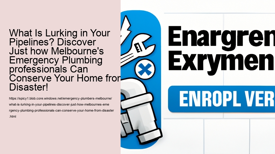 What Is Lurking in Your Pipelines? Discover Just how Melbourne's Emergency Plumbing professionals Can Conserve Your Home from Disaster!
