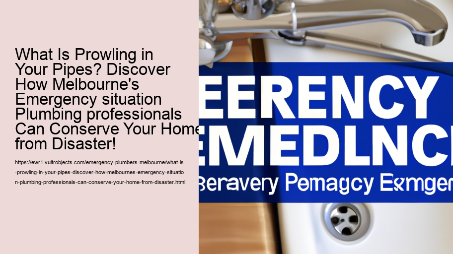 What Is Prowling in Your Pipes? Discover How Melbourne's Emergency situation Plumbing professionals Can Conserve Your Home from Disaster!
