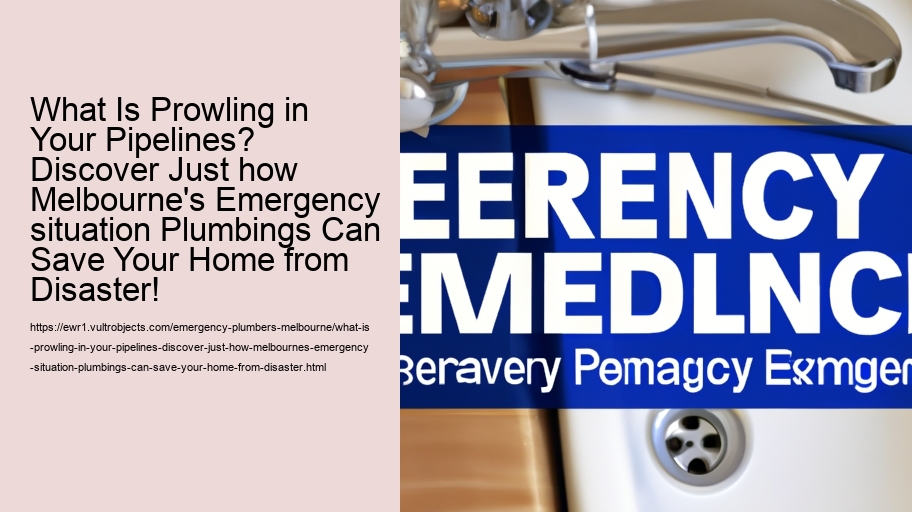 What Is Prowling in Your Pipelines? Discover Just how Melbourne's Emergency situation Plumbings Can Save Your Home from Disaster!