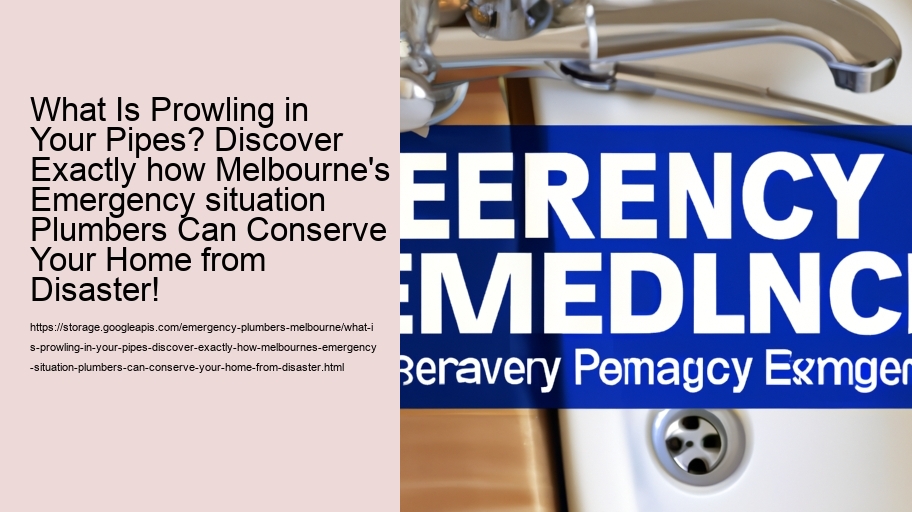 What Is Prowling in Your Pipes? Discover Exactly how Melbourne's Emergency situation Plumbers Can Conserve Your Home from Disaster!