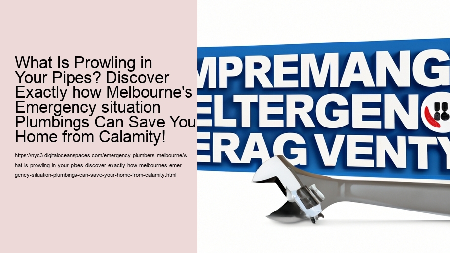 What Is Prowling in Your Pipes? Discover Exactly how Melbourne's Emergency situation Plumbings Can Save Your Home from Calamity!
