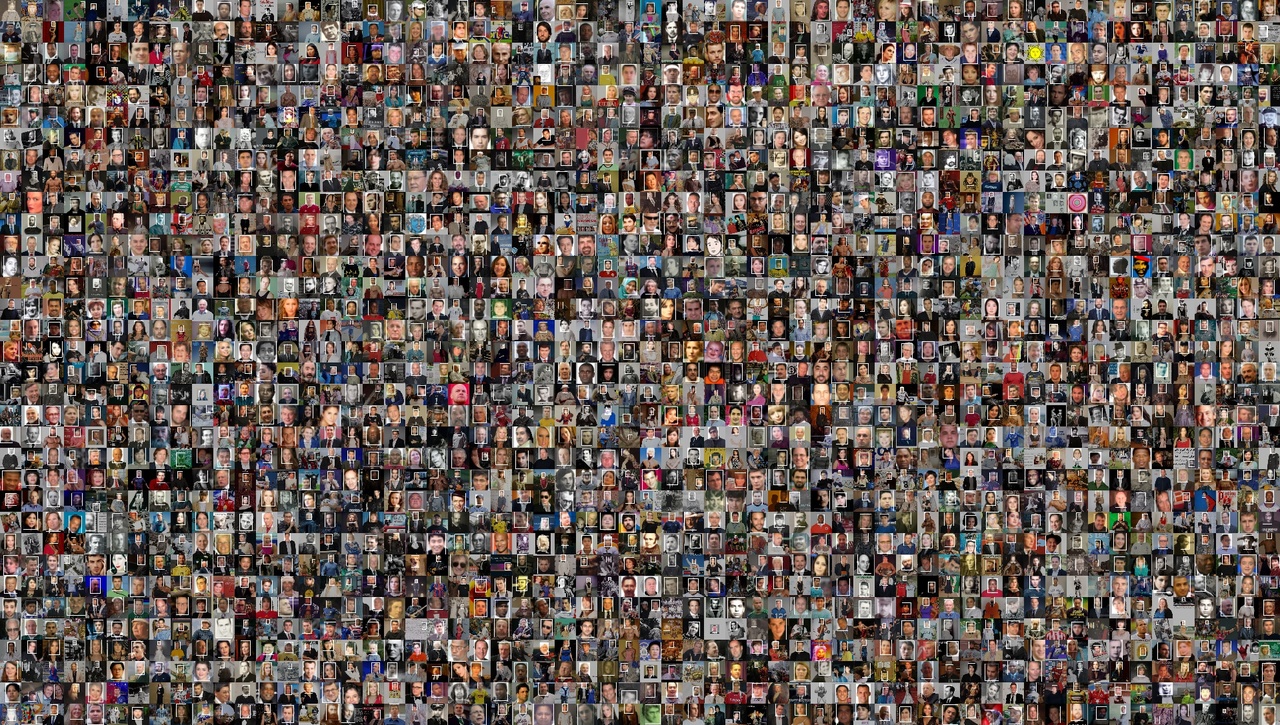  A visualization of 2,000 of the 100,000 identities included in the MS-Celeb-1M dataset distributed by Microsoft Research. License: Open Data Commons Public Domain Dedication (PDDL)