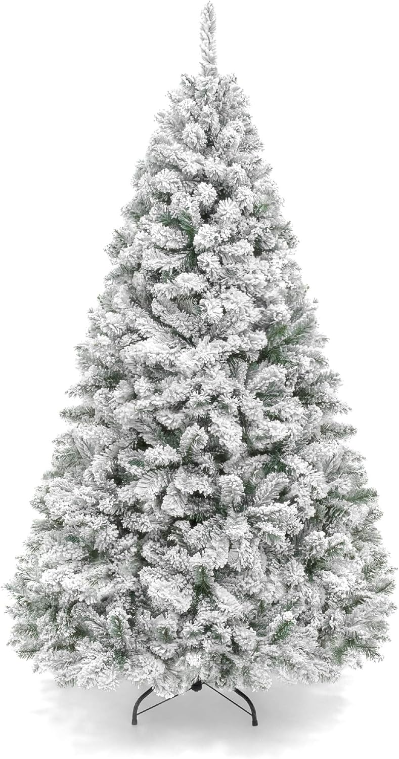 Flocked Artificial Christmas Trees