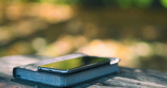 Phone on a Bible