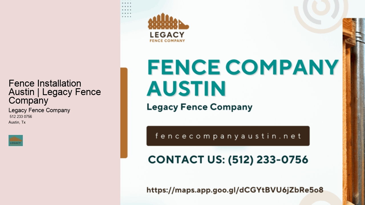 Fence Installation Austin | Legacy Fence Company