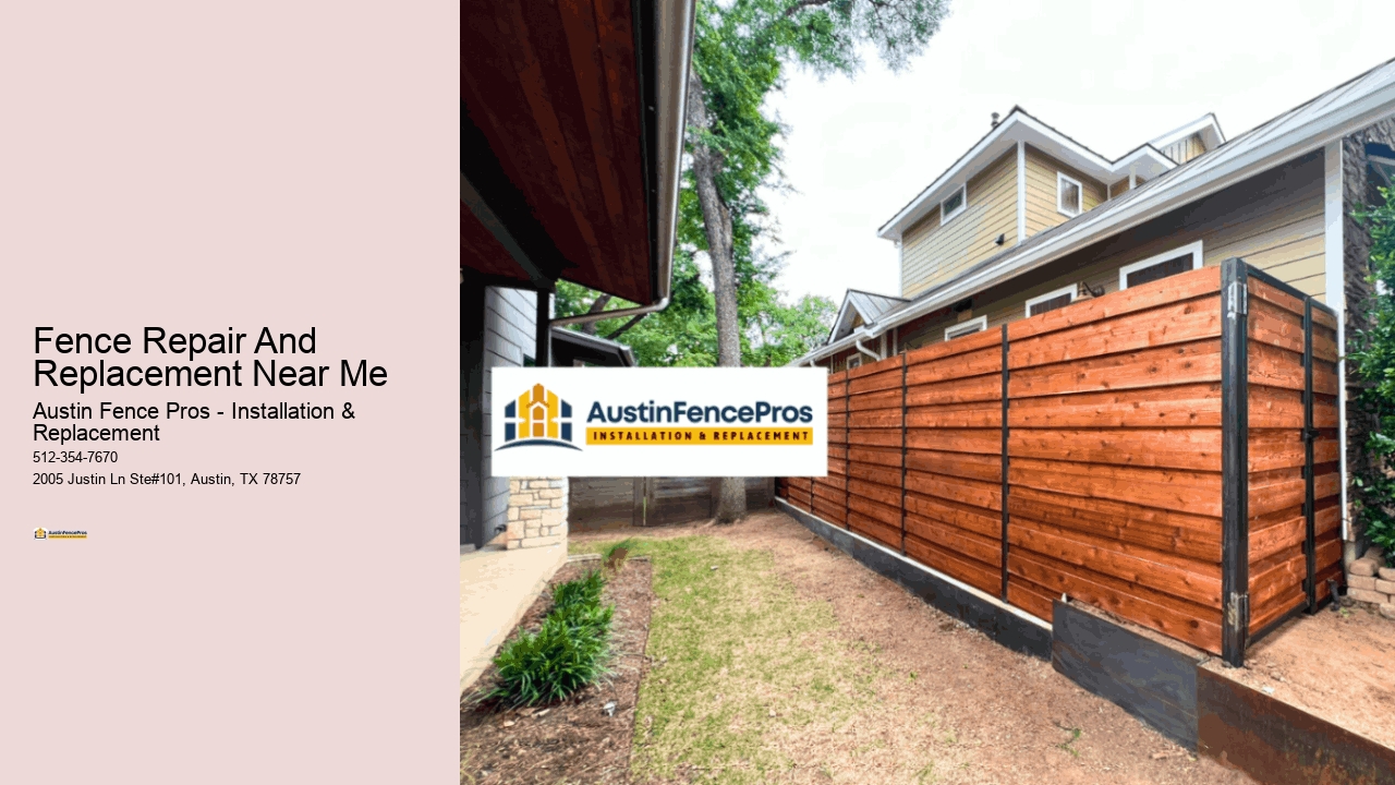 Fence Repair And Replacement Near Me