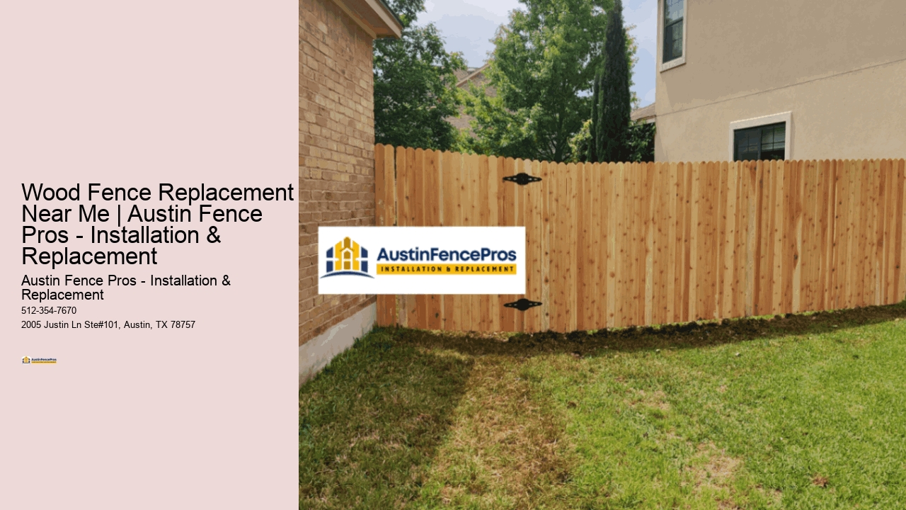 Wood Fence Replacement Near Me | Austin Fence Pros - Installation & Replacement