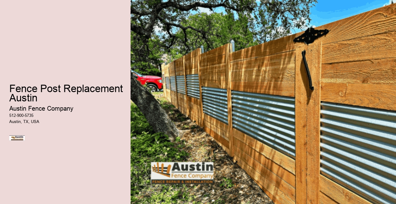 Fence Post Replacement Austin