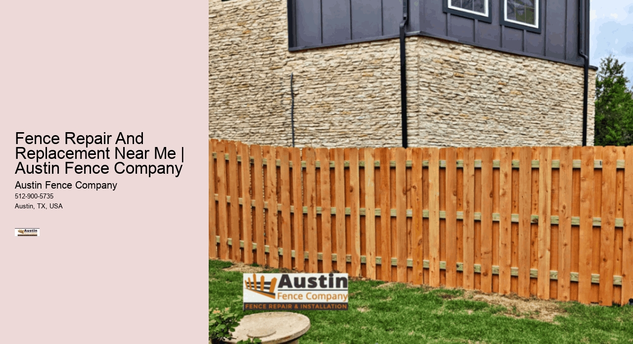 Fence Repair And Replacement Near Me | Austin Fence Company