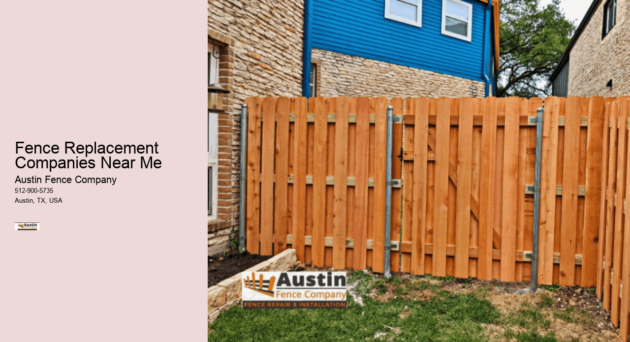 Fence Replacement Companies Near Me