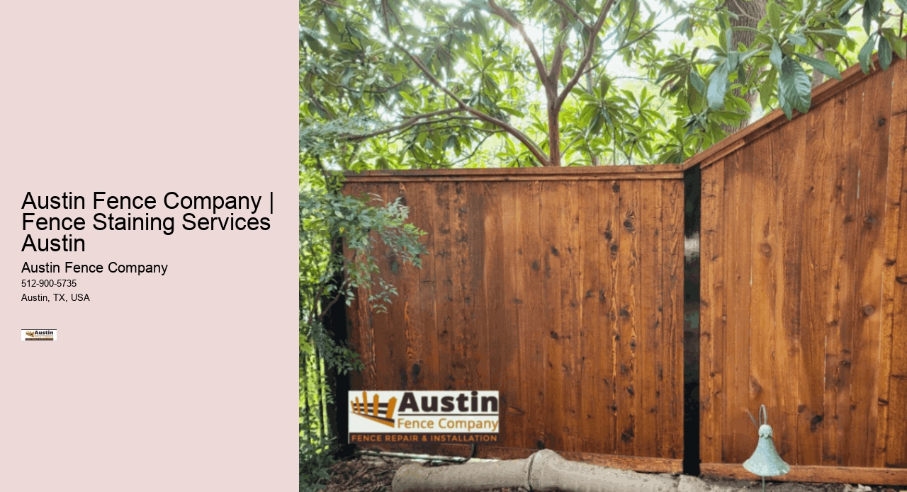 Austin Fence Company | Fence Staining Services Austin