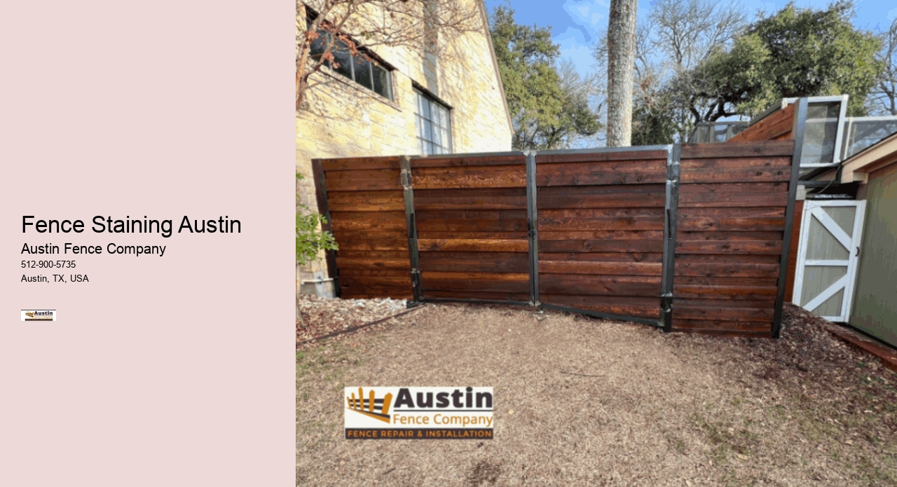 Fence Staining Austin