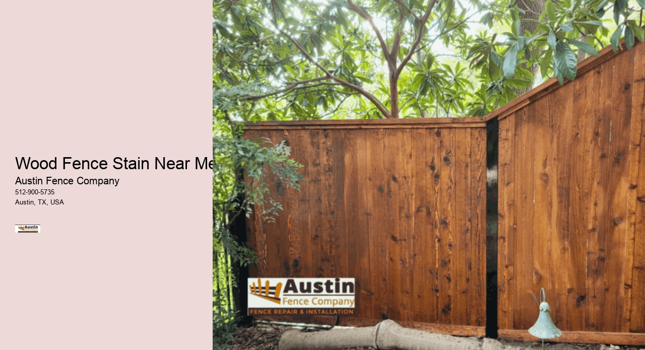 Wood Fence Stain Near Me