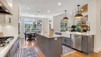 Traditional blue and white kitchen remodel in Greer, SC