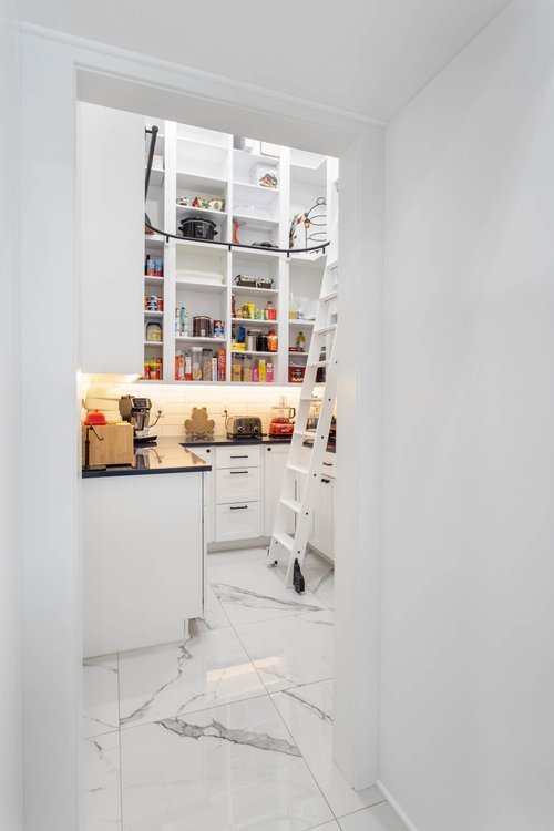 Kitchen pantry with storage