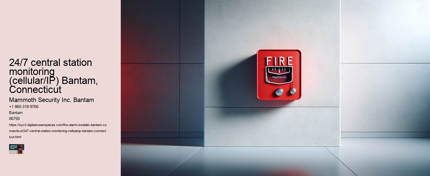 24/7 central station monitoring (cellular/IP) Bantam, Connecticut