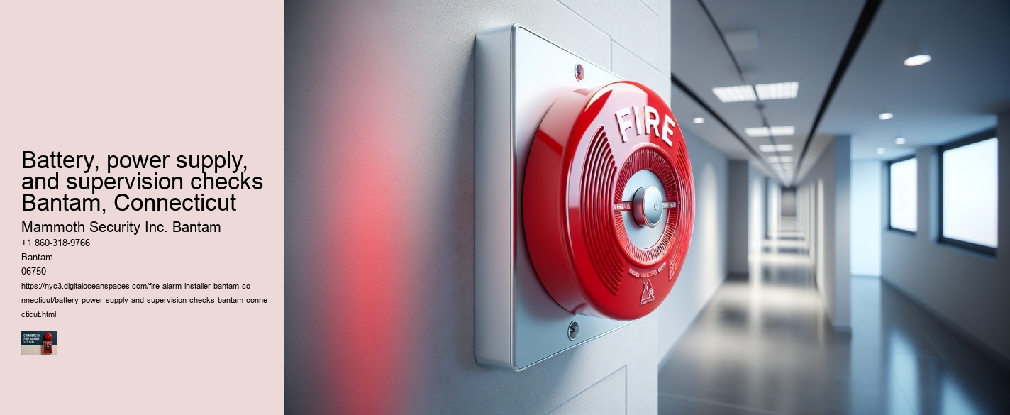 Battery, power supply, and supervision checks Bantam, Connecticut