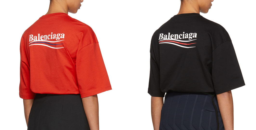 Step Out On The Balenciaga Campaign Trail With These Logo Tees Step Out On The Balenciaga Campaign Trail With These Logo
