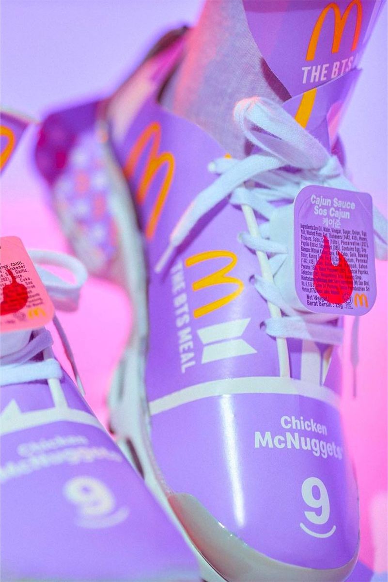 Take A Look At The BTS X McDonald's Custom Sneakers