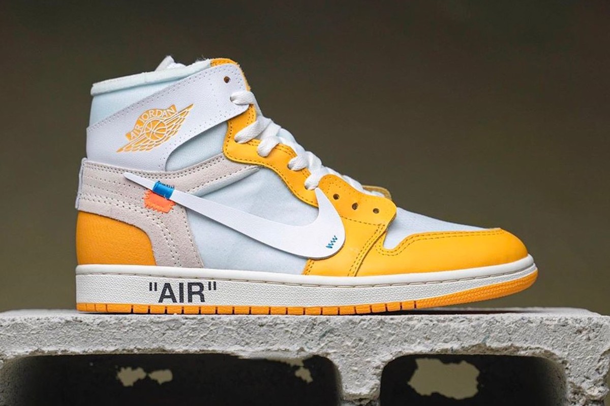 Here Comes The Sun! Off White x Nike Air Jordan 1 In ‘Canary Yellow’