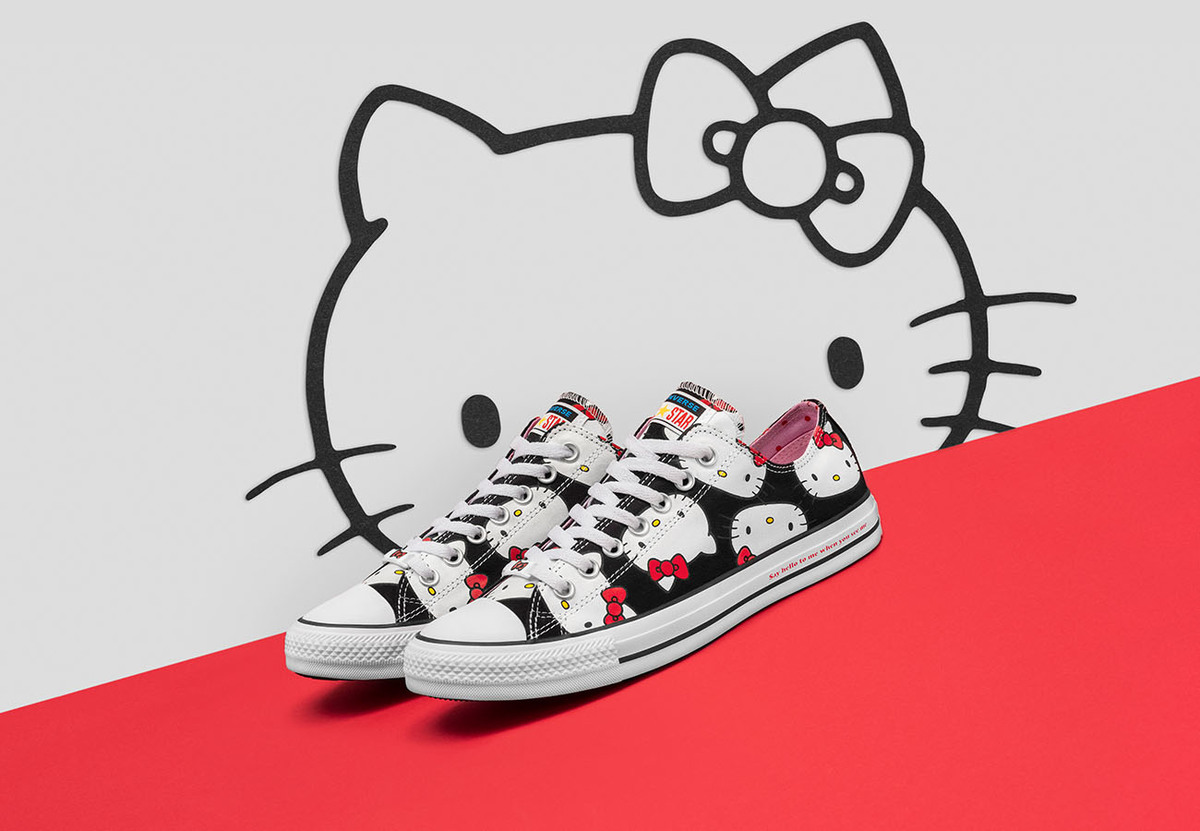 Hello Kitty Taking Over Streetwear In An Edgy Converse Collab