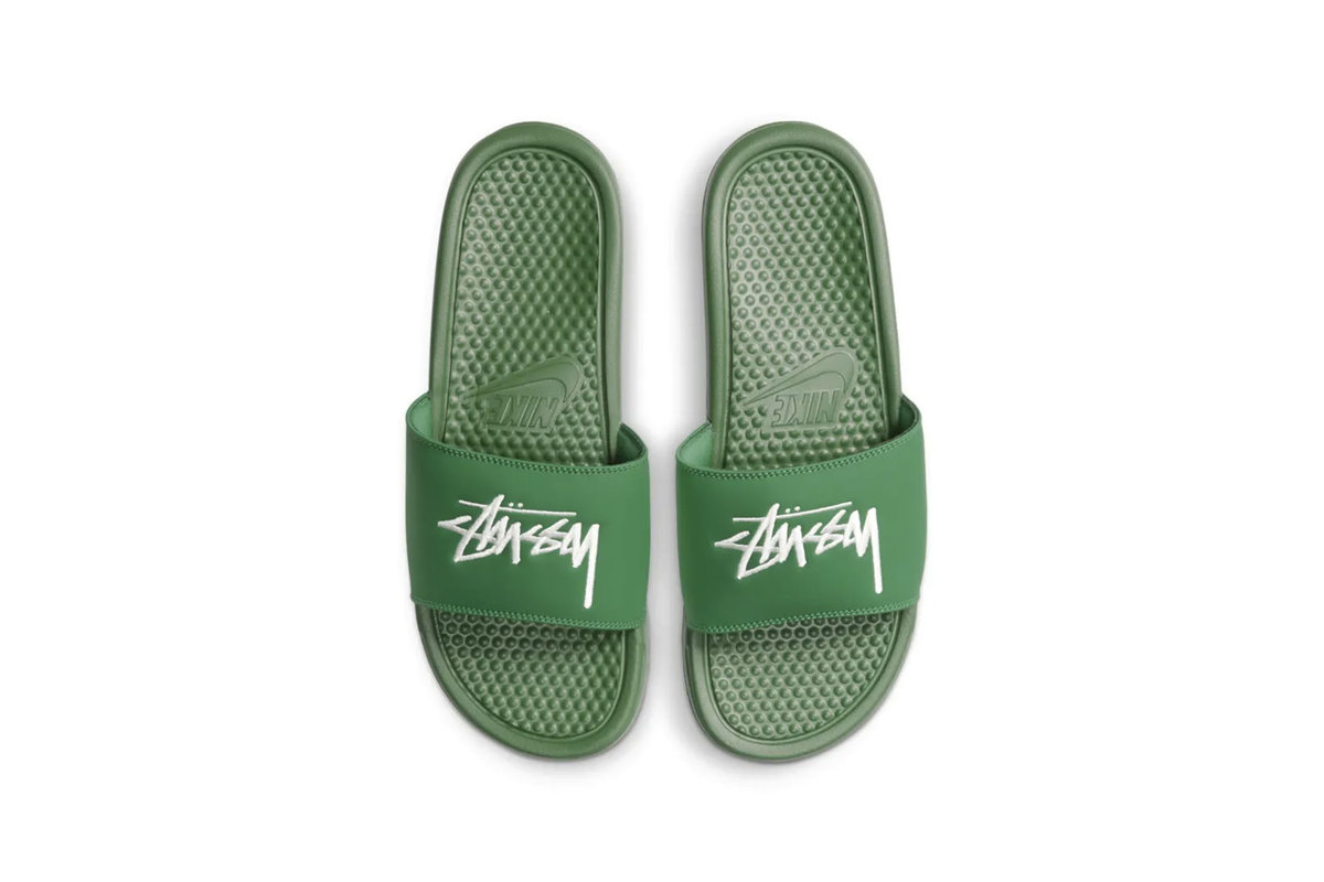 Nike X Stussy's Benassi Slides Set To Drop Nike X Stussy's Benassi