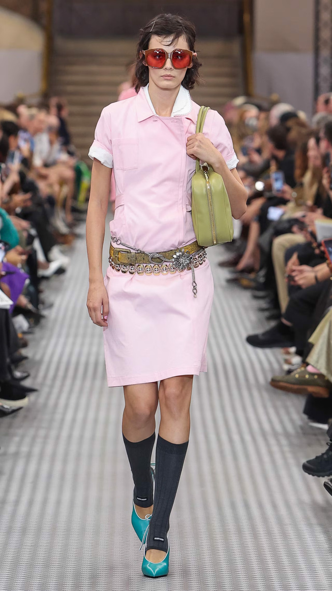 Smart Meets Sporty in Miu Miu’s SS25 Collection