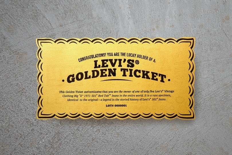Get Your Hands On A Golden Ticket With The Iconic Levis 501 Jeans