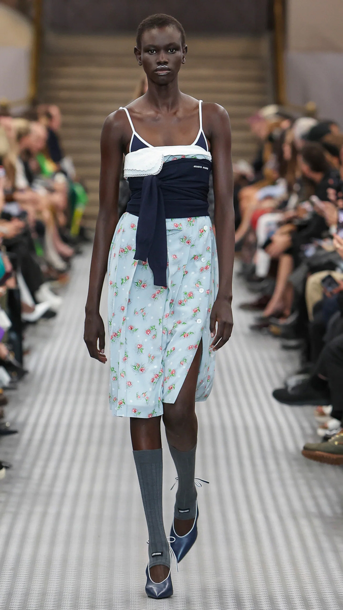 Smart Meets Sporty in Miu Miu’s SS25 Collection