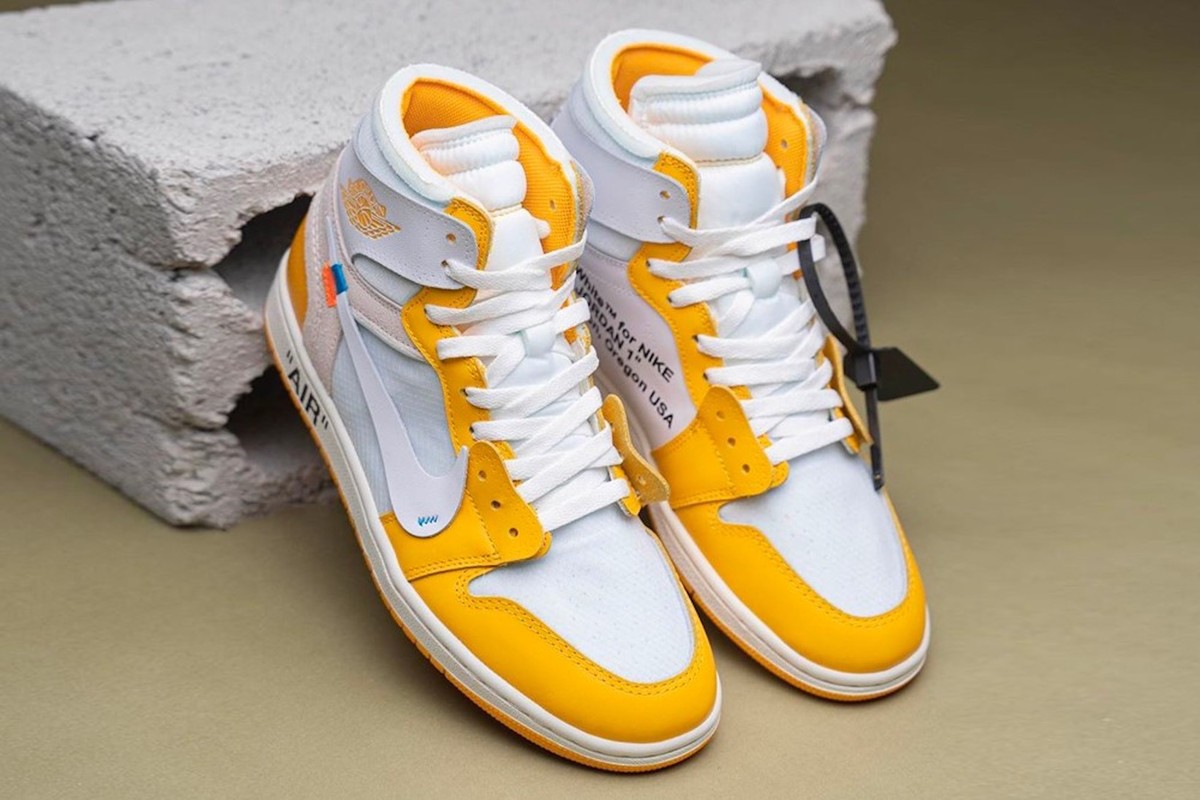 Here Comes The Sun! Off White x Nike Air Jordan 1 In ‘Canary Yellow’