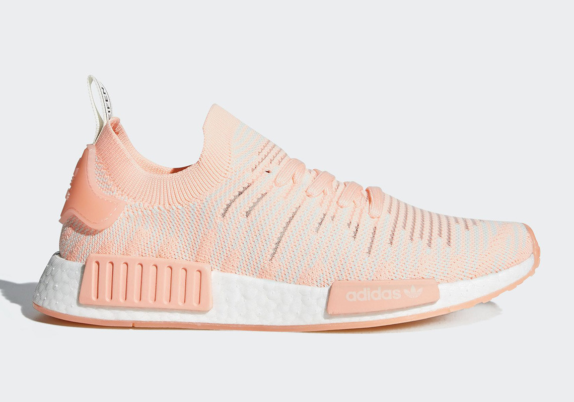 Look Peachy Clean In The Adidas NMD R1 STLT 'Clear Orange' Pack